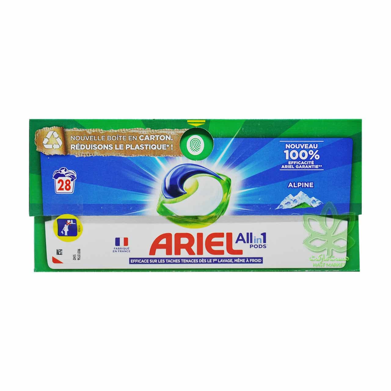 کپسول ماشین لباسشویی بالشتی آل این وان 28 عدد آریل – ariel