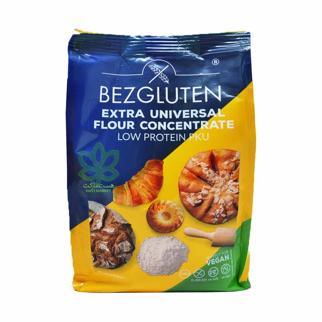 آرد چند منظوره ( بدون گلوتن و PKU ) 500 گرم بزگلوتن – bezgluten