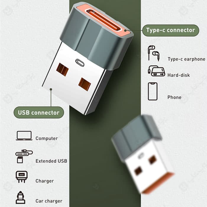 مبدل تایپ C به USB الدینیو مدل LC150 — تصویر ۴