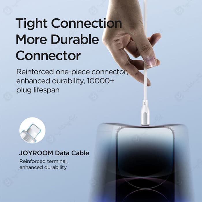 کابل شارژ تایپ C و USB به تایپ C، لایتنینگ و میکرو جویروم مدل A15 به طول 1.2 متر — تصویر ۶