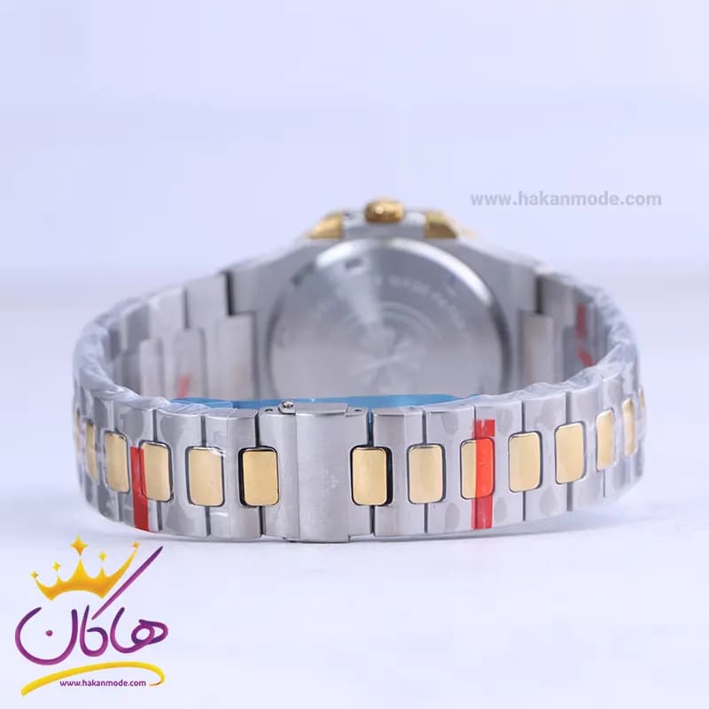ساعت مچی پتک فیلیپ مردانه فلزی نقره ای طلایی 8058/5 — تصویر ۳