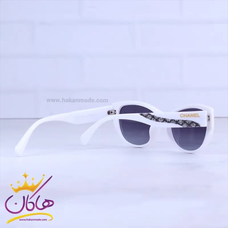 عینک آفتابی چنل زنانه فریم سفید پلاریزه P 9702/2 — تصویر ۳