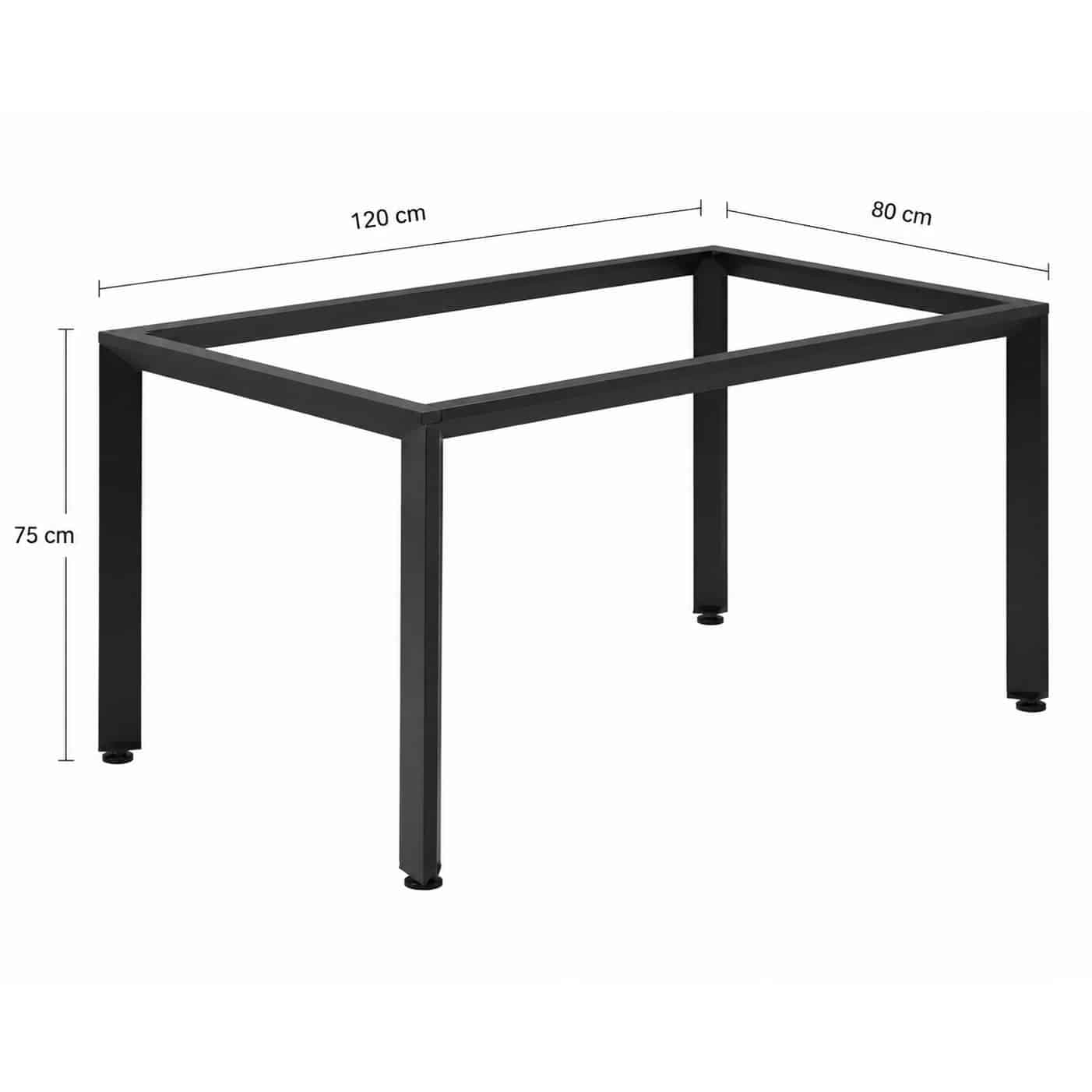 پایه میز فلایت ابعاد 80*120 نگین