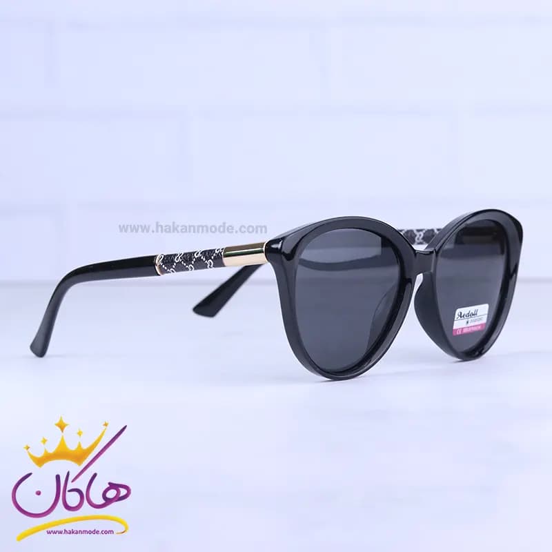 عینک آفتابی گوچی زنانه فریم گربه ای مشکی 2453/1 — تصویر ۴