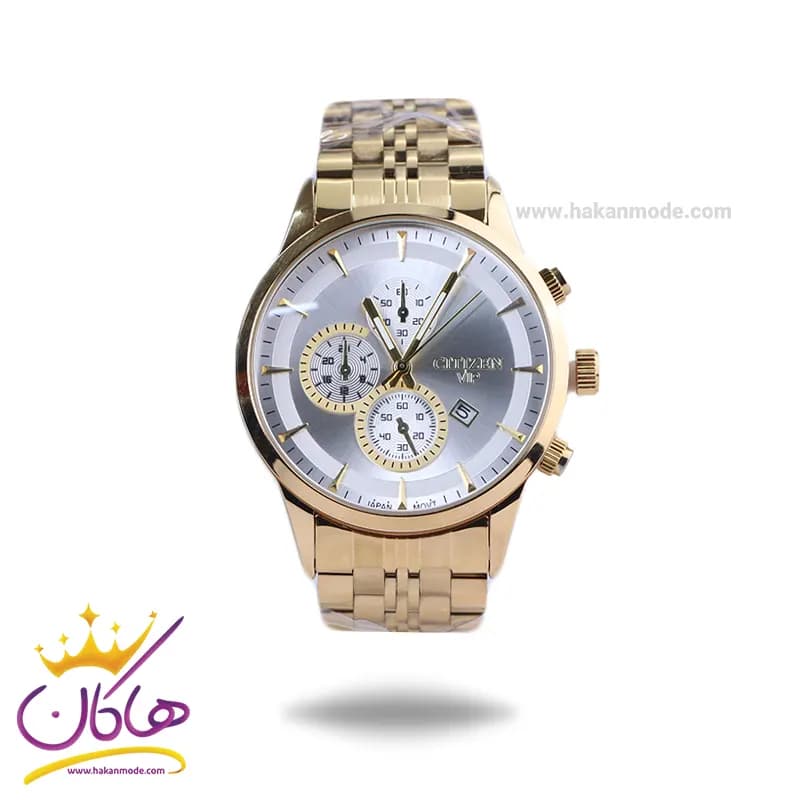 ساعت مچی عقربه ای سیتیزن مردانه فلزی طلایی G 9766/6