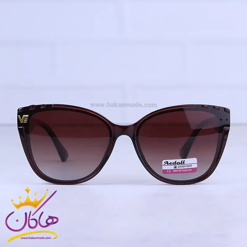 عینک آفتابی ورساچه زنانه قهوه ای پلاریزه p 2326/4