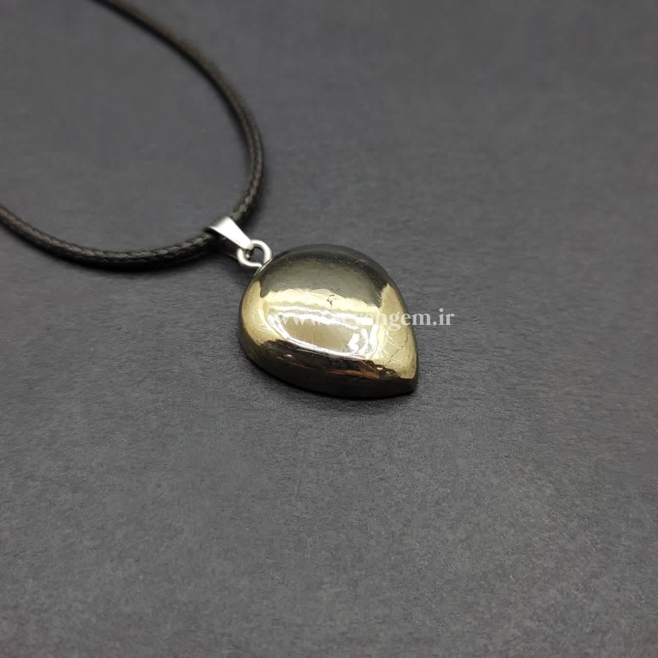 گردنبند سنگ پیریت طلایی (کد34)
