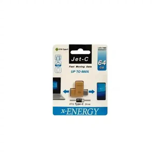 فلش تایپ سی 64 گیگ USB 3 مدل JET-C ایکس انرژی (X-ENERGY) — تصویر ۳
