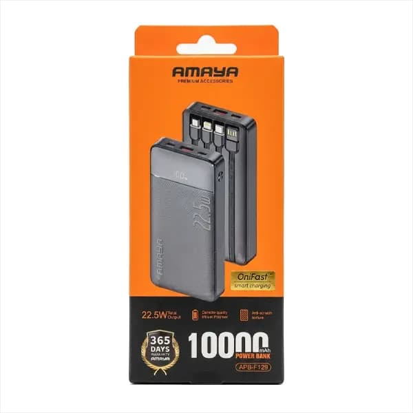 پاوربانک 10000 مدل APB-F129 آمایا (AMAYA)