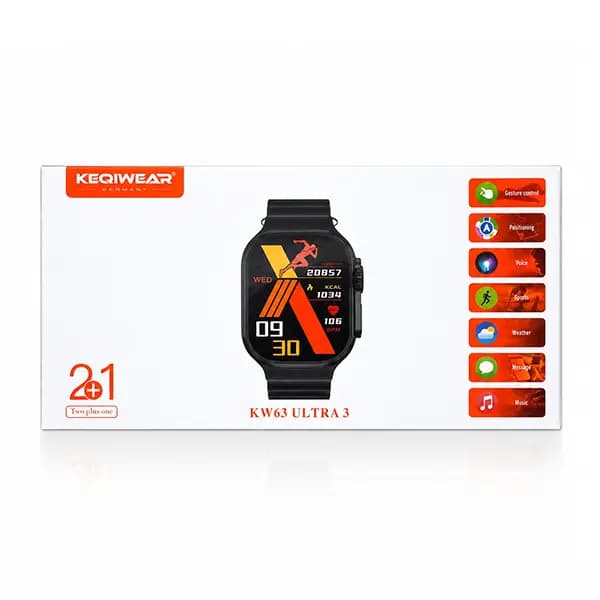 اسمارت واچ KW 63 ULTRA3 2+1 ککی ویر (KEQIWEAR) — تصویر ۲