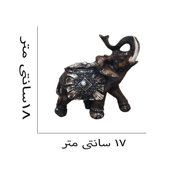 مجسمه مدل فیل مجموعه 3 عددی — تصویر ۳