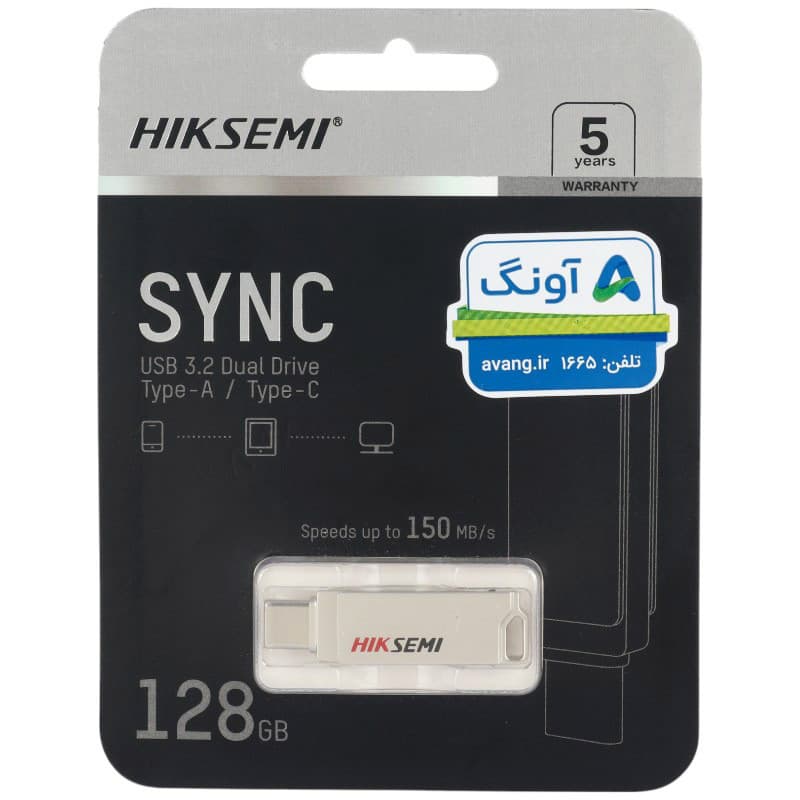 فلش دوسر هایک‌سمی مدل HS-USB-E327C Type-C / USB3.2 ظرفیت 128گیگابایت — تصویر ۲