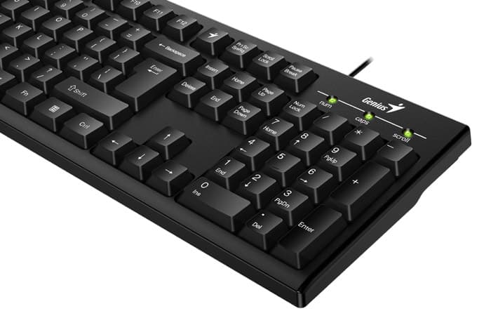 کیبورد USB جنیوس مدل KB-100 – جعبه باز — تصویر ۳