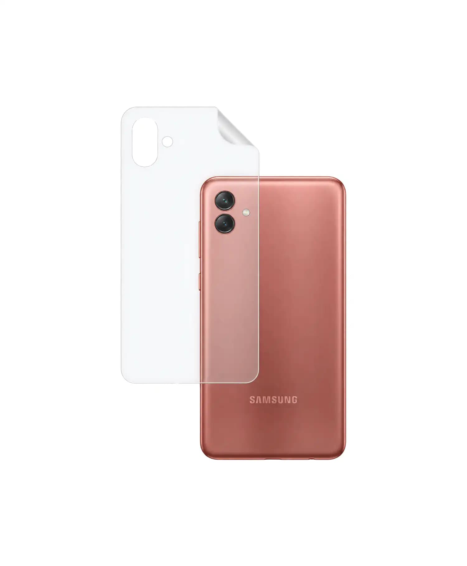 برچسب پشت شفاف گوشی موبایل Samsung A04 — تصویر ۲