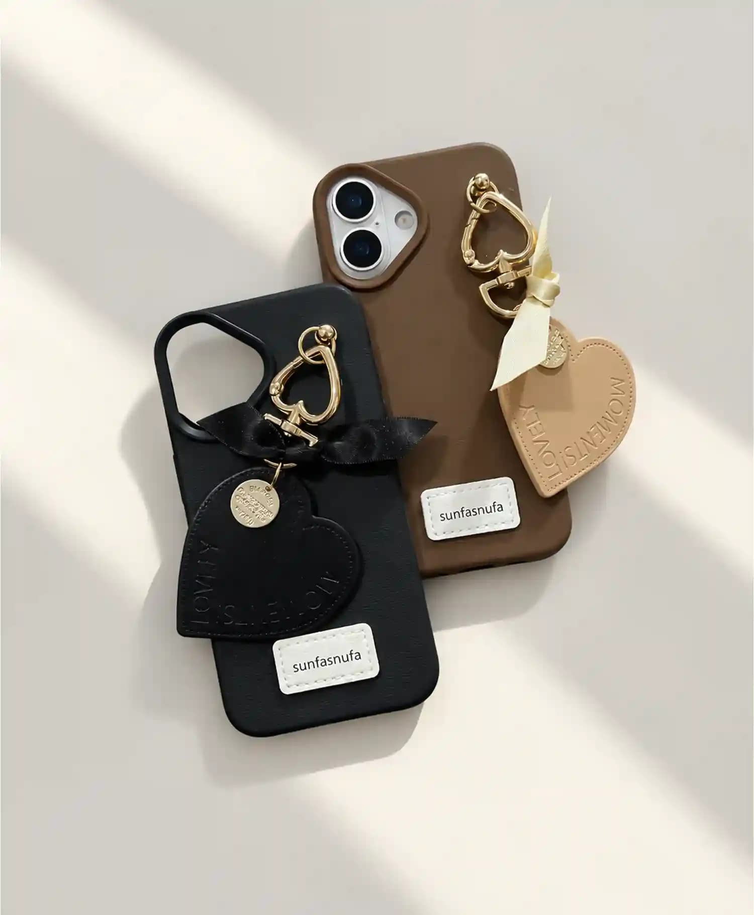 قاب چرمی آویز دار مدل Sunfasnufa گوشی موبایل Iphone 16 — تصویر ۲