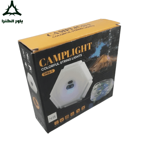 چراغ شارژی کمپینگ و ریسه D86-1 — تصویر ۵