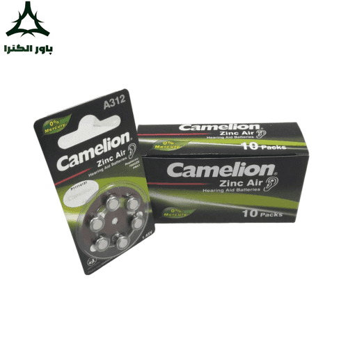 باتری سمعکی کملیون Camelion A312 | بسته 10 کارتی | 60 عددی