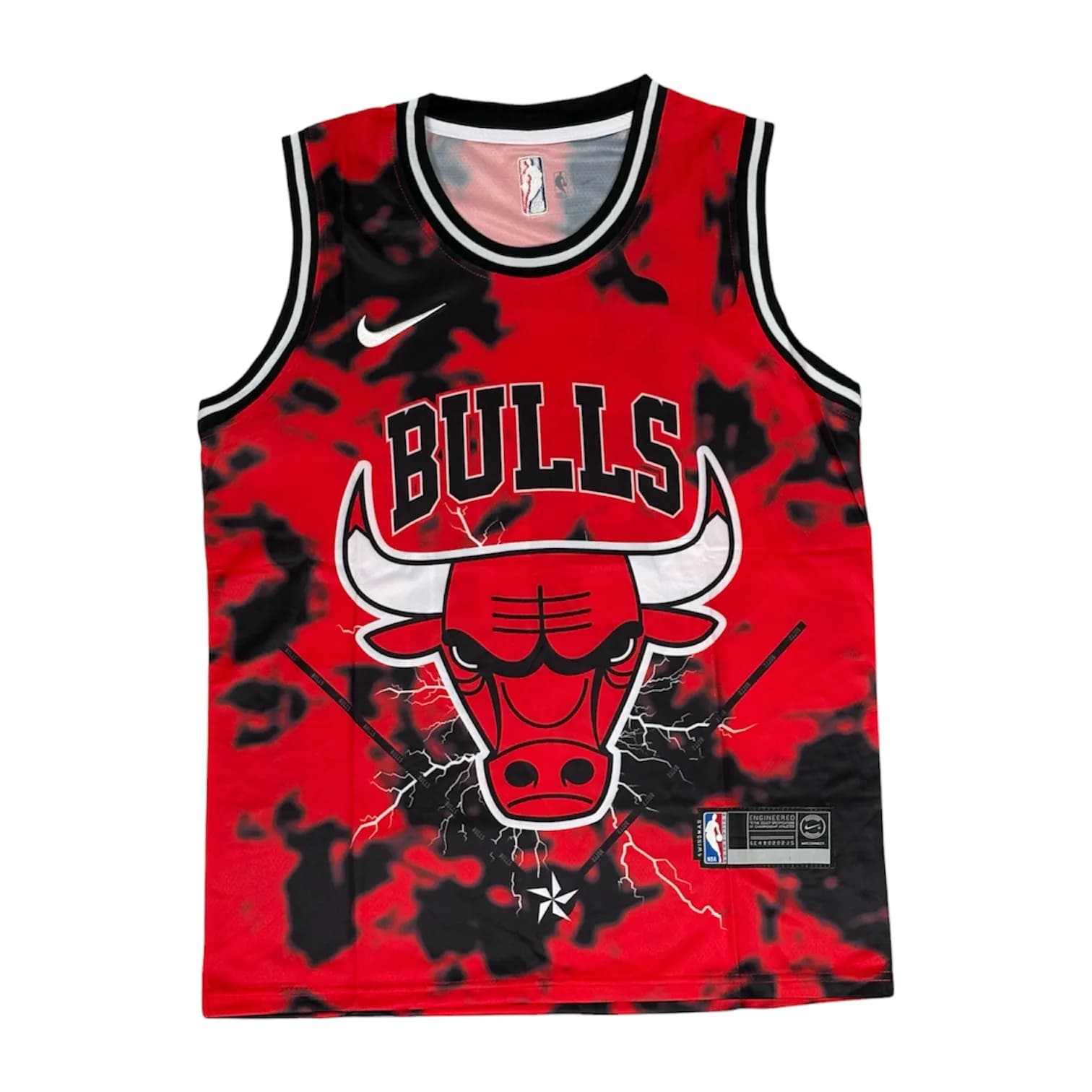 ست بسکتبالی مشکی قرمز BULLS کد 8805 — تصویر ۵