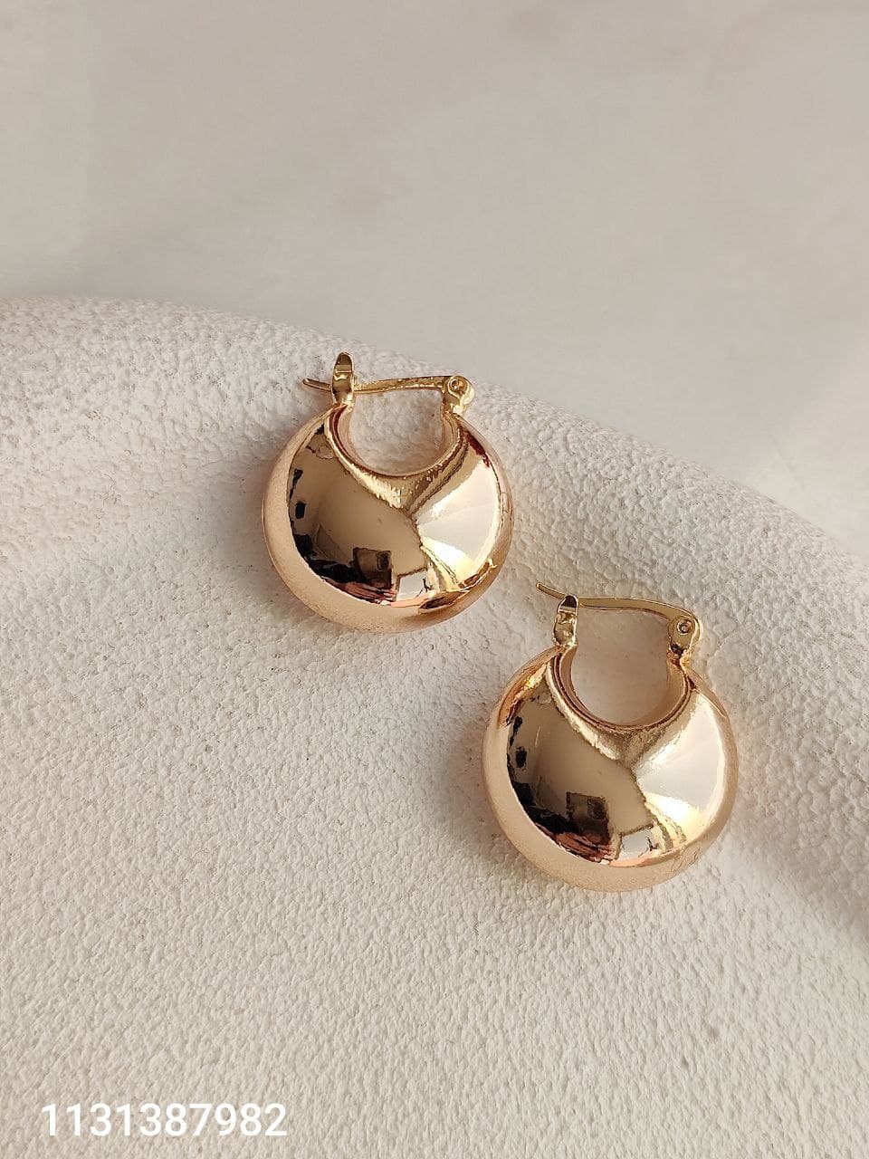 گوشواره زنانه حلقه ای طلایی شیک مارک ysx رنگ ثابت کیفیت عالی کد 1616204
