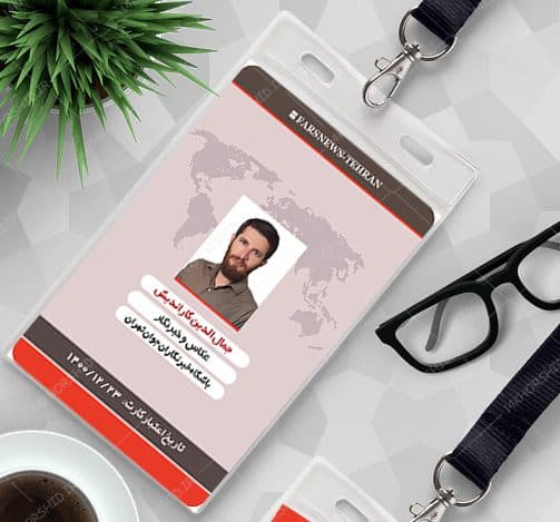 کارت لایه باز خبرنگاری و عکاسی آویز psd — تصویر ۵