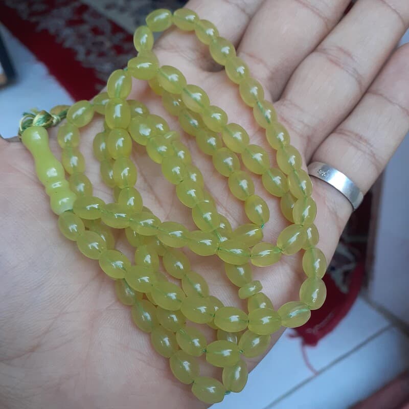 تسبیح شاه مقصود چینی 101دونه خوش نما کریستال رنگ شده | تسبیح سنگی | سنگ طبیعی | تسبیح مذهبی | تسبیح مالاکیت | تسبیح لاجورد | تسبیح یاقوت | تسبیح کلکسیونی عتیقه و آنتیک | تسبیح زینتی | تسبی — تصویر ۳