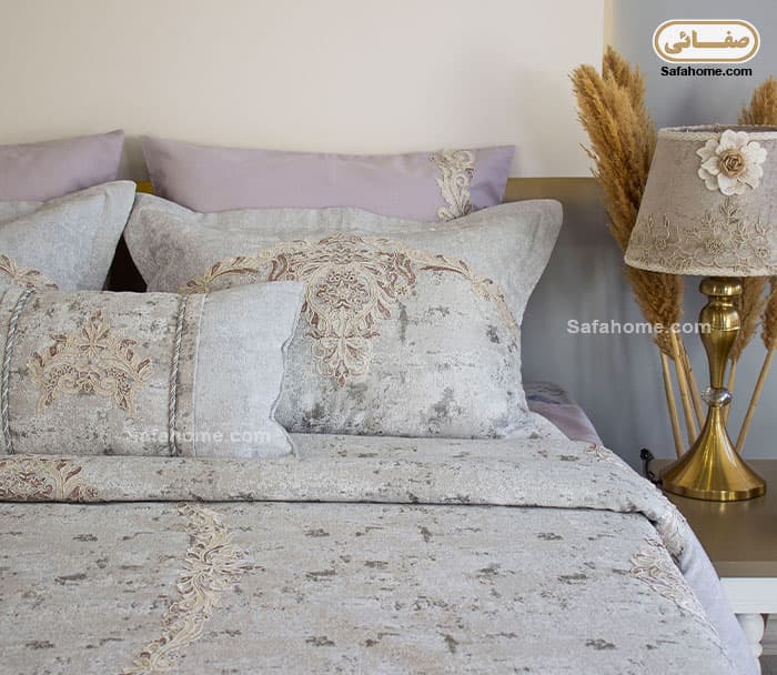 روتختی دونفره عروس ۷ تکه طرح پتینه استلا طوسی — تصویر ۵