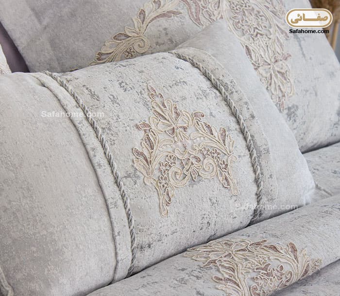 روتختی دونفره عروس ۷ تکه طرح پتینه استلا طوسی — تصویر ۸