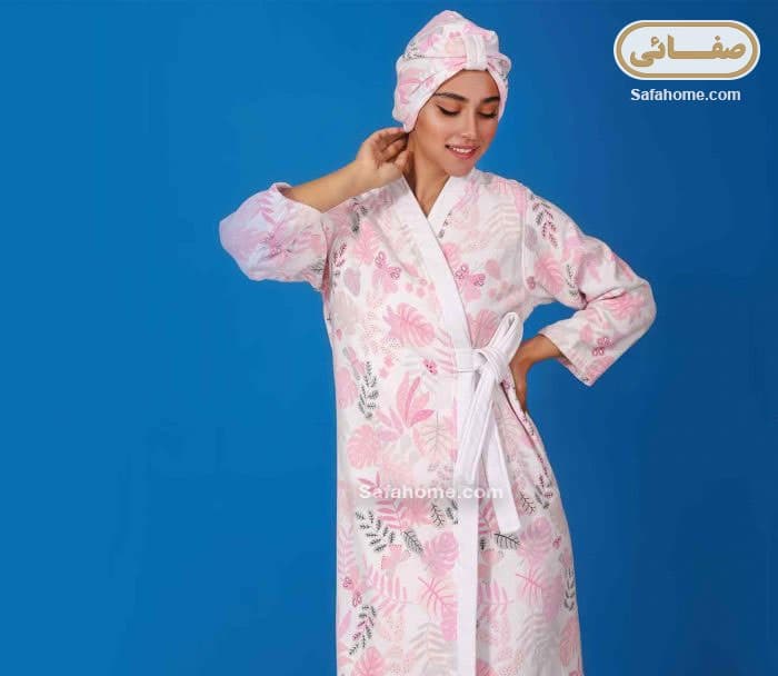حوله تن پوش زنانه طرح رایحه صورتی پودایران