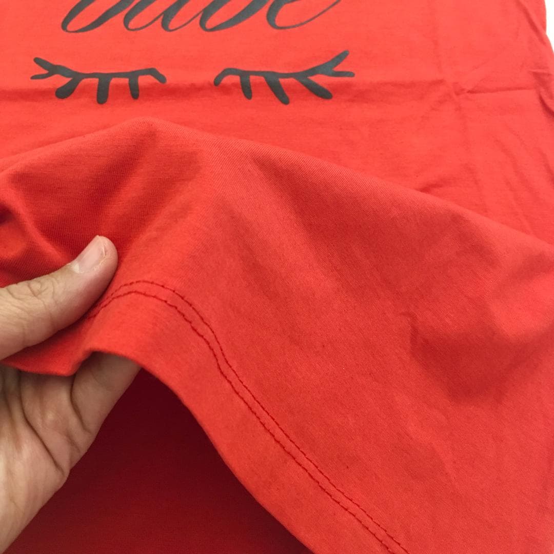 تیشرت نخ پنبه طرح babe — تصویر ۲