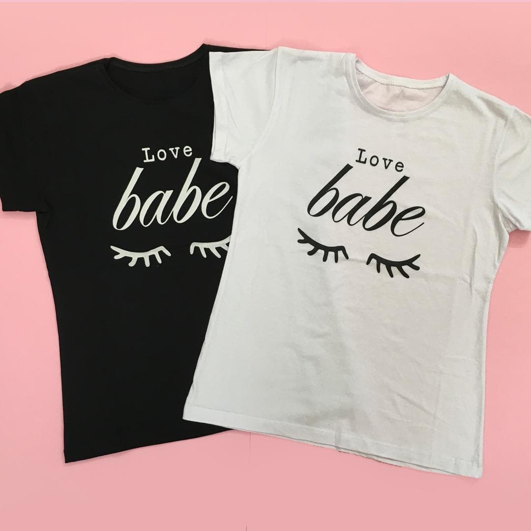 تیشرت نخ پنبه طرح babe — تصویر ۴