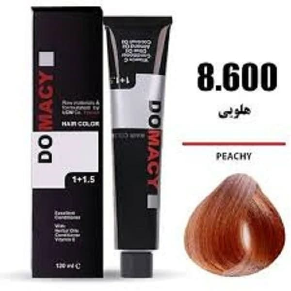 رنگ مو هلویی دوماسی شماره 8.600 حجم 120 میلی لیتر — تصویر ۲