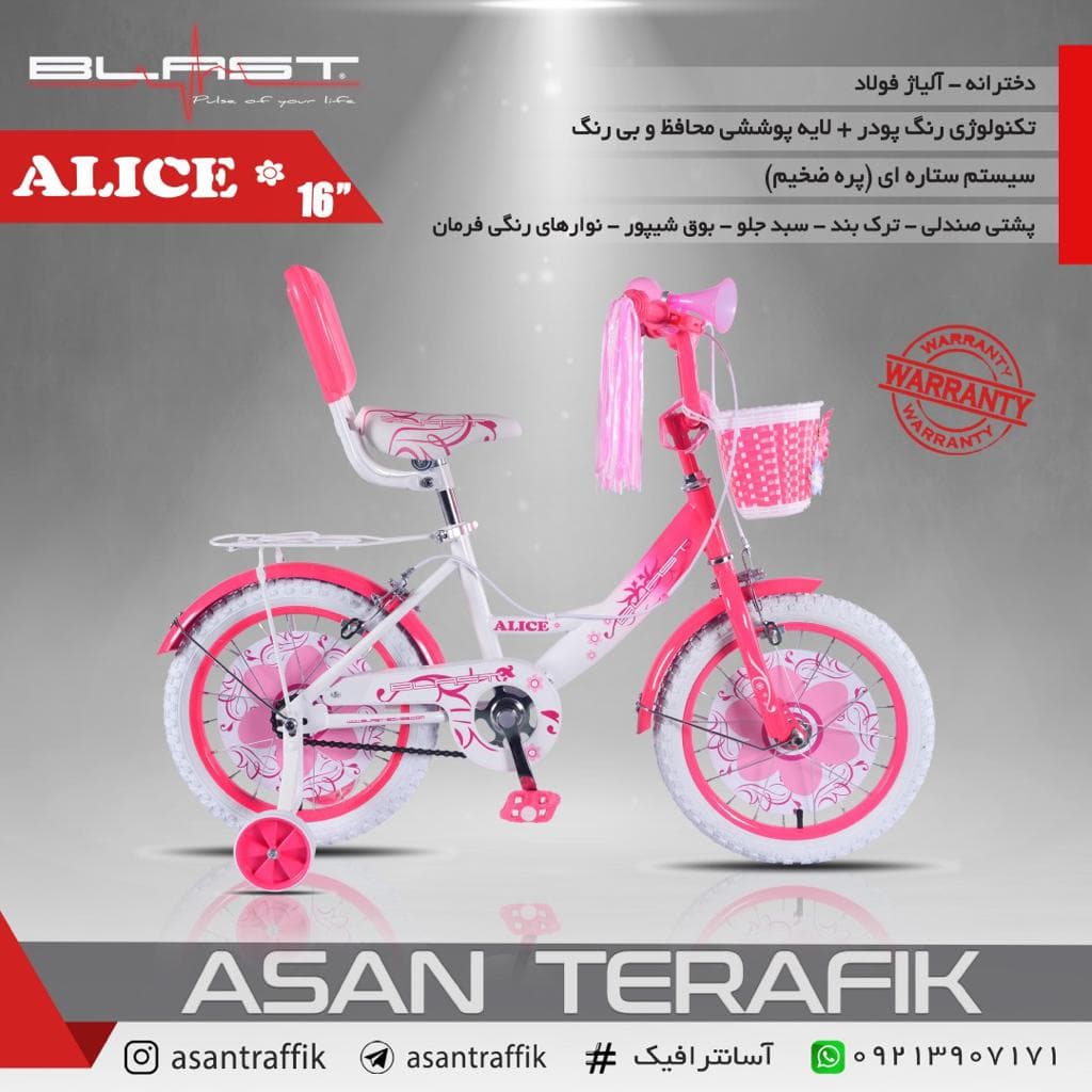 دوچرخه بلست مدل ALICE 16″-C-1SP — تصویر ۲