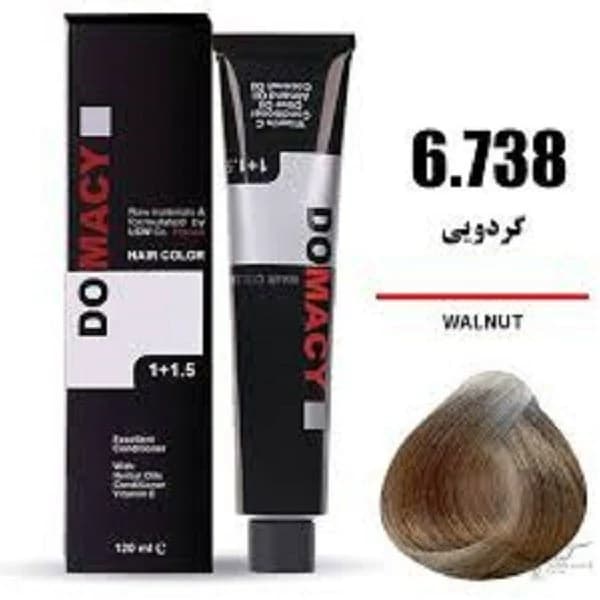 رنگ مو گردویی دوماسی شماره 6.738 حجم 120 میلی لیتر — تصویر ۲