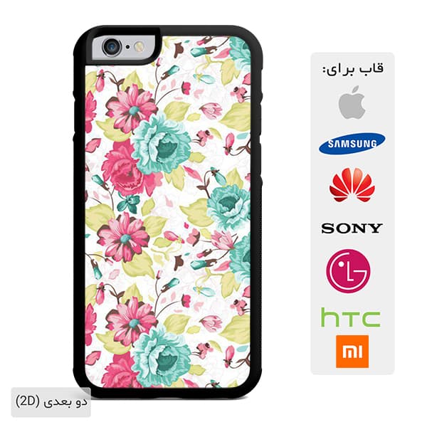 قاب گوشی گلدار رنگ روشن case10464 — تصویر ۲