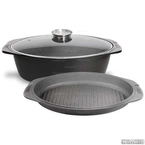 تابه مرغ و ماهی (MGS) ام جی اس سایز 38 سه تیکه