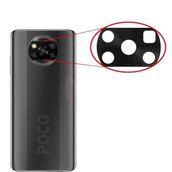 محافظ لنز دوربین فلزی شیائومی Poco X3 — تصویر ۴
