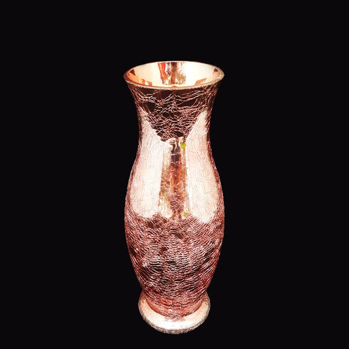 گلدان شیشه ای ماهور رز گلد کد IGF-146