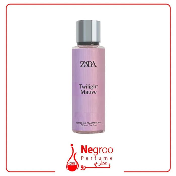 بادی اسپلش زنانه زارا zara رایحه TWILIGHT MAUVE حجم 250 میل اورجینال