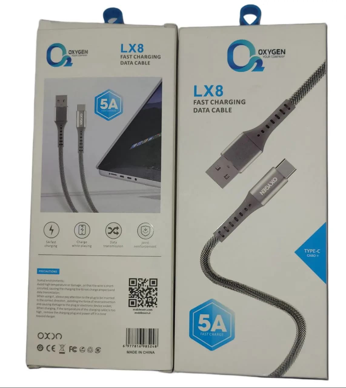 کابل شارژ Type C برند OXYGEN مدل LX8 — تصویر ۶
