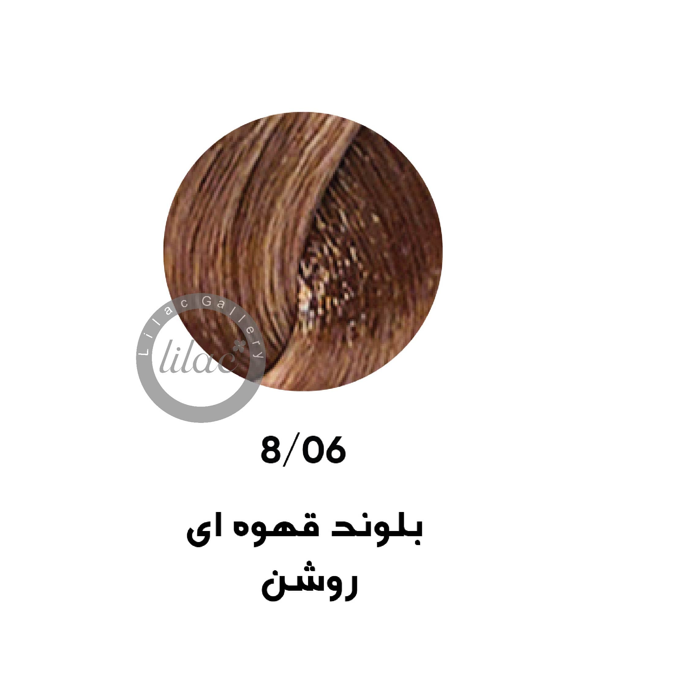 ارایبا erayba gamma رنگ مو شماره 8.06 بلوند قهوه ای روشن 100 میل