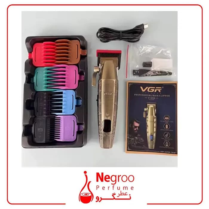 ماشین اصلاح سر و صورت وی جی آر مدل V-036 اورجینال