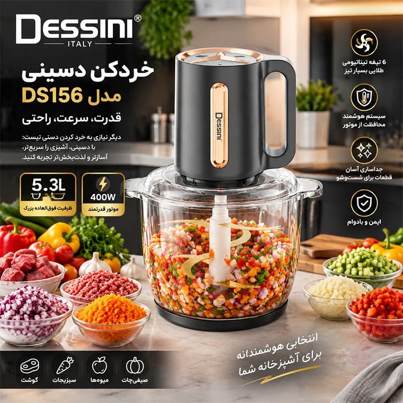 خردکن دسینی مدل DS156 — تصویر ۳