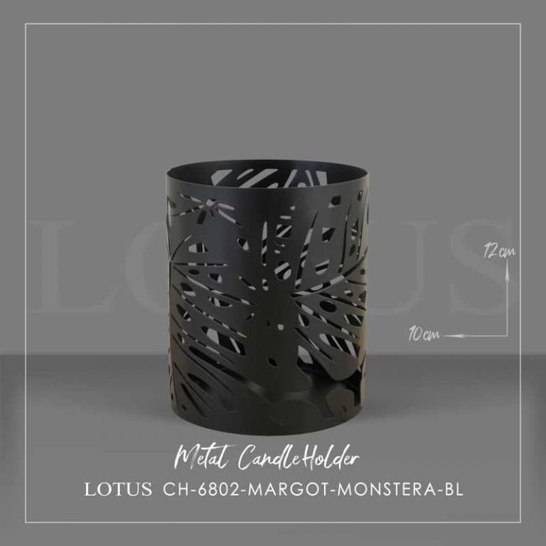 جا شمعی طرح MONSTERA کد CH-6802 — تصویر ۲