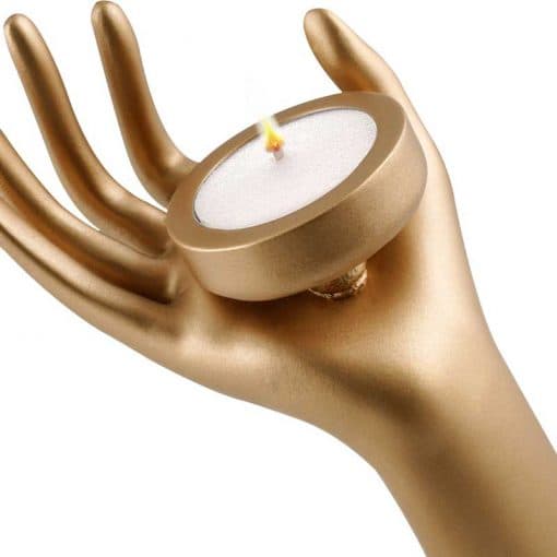 جا شمعی مدل MELLISSA کد PH-70014 رنگ GOLD — تصویر ۳