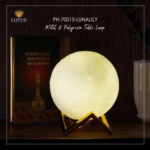 آباژور رومیزی ماه مدل LUNALILY کد PH-70015 — تصویر ۲