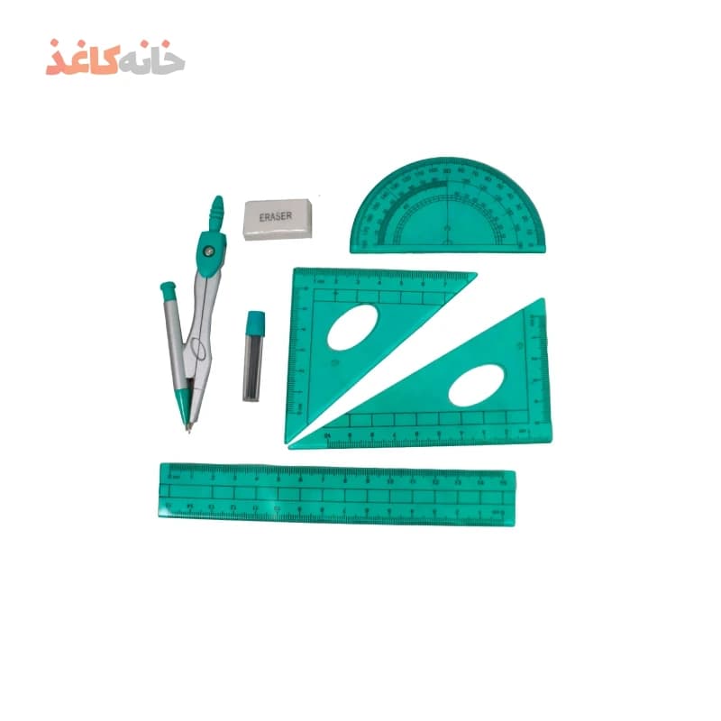 ست 7تیکه پرگار مکانیکی سیکلاس مدل سبز — تصویر ۳