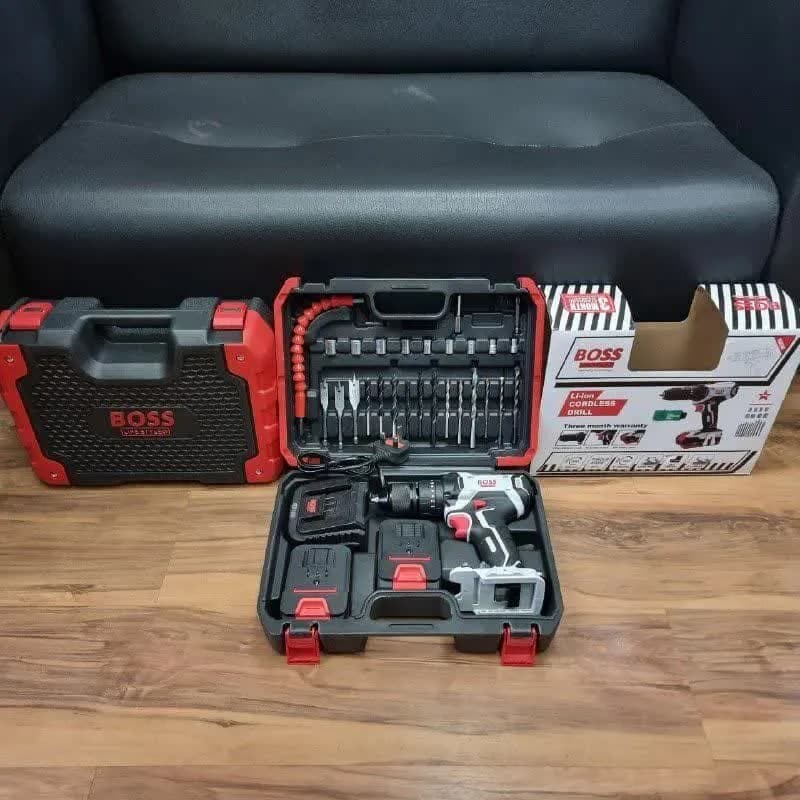 دریل شارژی چکشی ۳۶ ولت صنعتی حرفه ای باس مدل BS2525