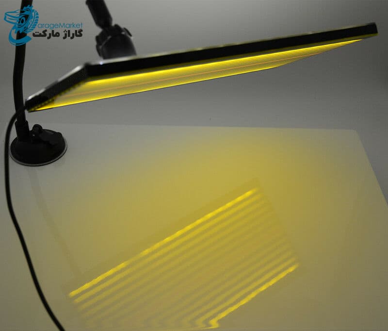 پنل نور LED پرتابل USB صافکاری بدون رنگ سوپر پی دی آر مدل زرد خطی — تصویر ۴