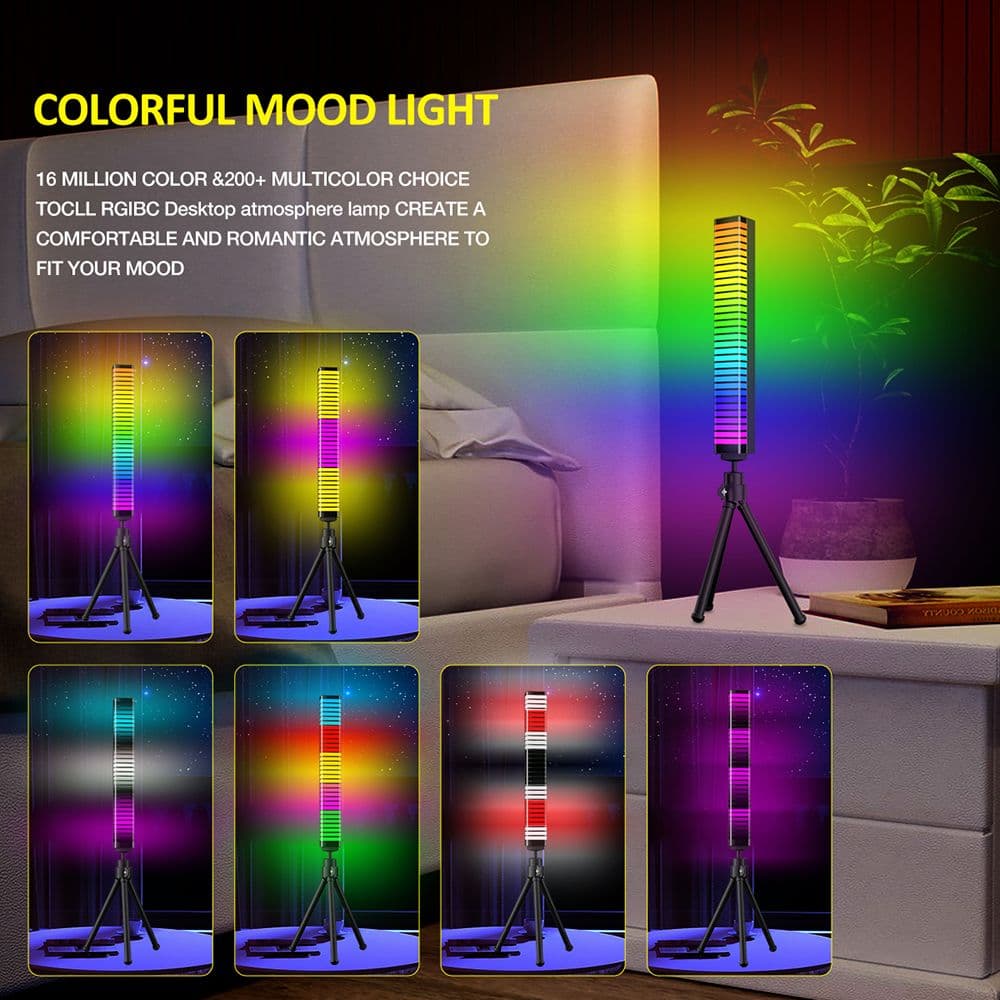 چراغ اکولایزر شارژی مدل D10 3D RGB 32LED — تصویر ۶
