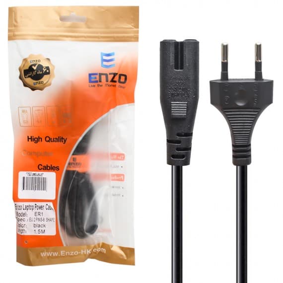 کابل برق دو چاک طول 1.5 متر ENZO